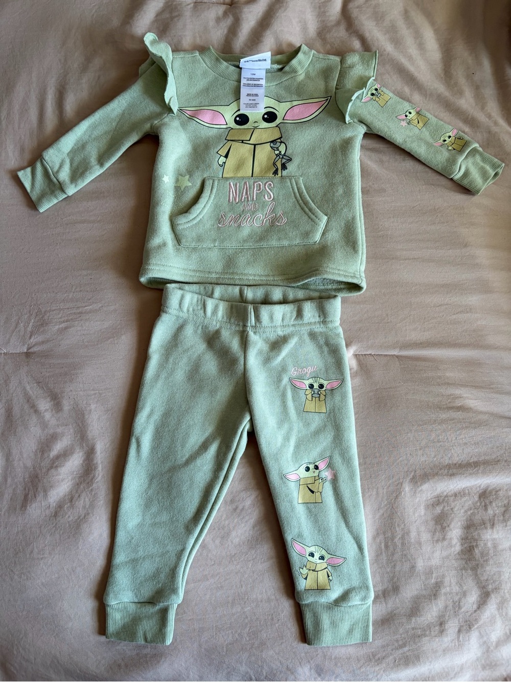 Star Wars Baby Yoda Green Kids Set